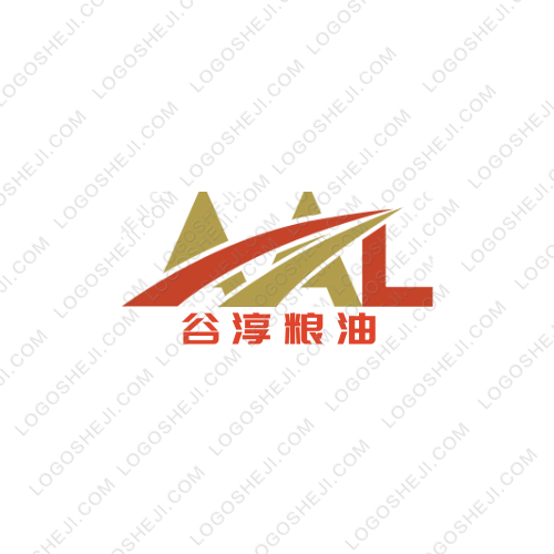 谷淳糧油logo設計